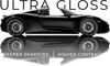 Picture of VViViD+ Ultra Gloss Piano Black Vinyl Car Wrap Premium Paint Replacement Film Roll with Nano Air Release Technology, Stretchable Protective Cap Liner, Self Adhesive, Indoor Outdoor (4ft x 5ft, Black)