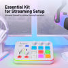 Picture of MAONO Gaming Audio Mixer, Audio Interface with Pro-preamp, RGB, Bluetooth, 48V Phantom Power for Live Streaming, Podcasting, Content Create, Gaming MaonoCaster G1 NEO (White)