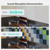 Picture of Amantech 12 Pack Acoustic Panels Self Adhesive Sound Proof Foam, High Density Sound Acoustic Panel, 12X12X0.4 Inch Square Panels in Home, Office, Reccording Room, Studio,and more(Dark Blue)