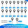 Picture of Terminal Removal Tool Kit 139 Pcs Depinning Tool Electrical Connector Pin Removal Tool Kit Pin Extractor Tool Set Wire Terminal Release Tool for Automotive Car Household Devices
