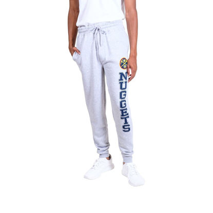 Picture of Ultra Game NBA Official Men’s Super Soft Game Day Jogger Sweatpants - Unisex, Denver Nuggets, Heather Gray, X-Large