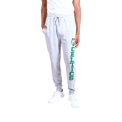 Picture of Ultra Game NBA Official Men’s Super Soft Game Day Jogger Sweatpants - Unisex, Boston Celtics, Heather Gray, Large