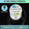 Picture of Anezus Heavy Duty Fishing Wire for Hanging, 0.7 mm Clear Fishing Line Invisible String Strong Monofilament Line for Hanging Decorations and Crafts