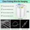 Picture of Anezus Heavy Duty Fishing Wire for Hanging, 0.7 mm Clear Fishing Line Invisible String Strong Monofilament Line for Hanging Decorations and Crafts