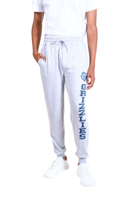 Picture of Ultra Game NBA Official Men’s Super Soft Game Day Jogger Sweatpants - Unisex, Memphis Grizzlies, Heather Gray, Small