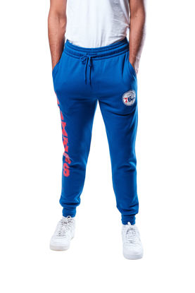 Picture of Ultra Game NBA Men's Super Soft Team Jogger Sweatpants, Philadelphia 76ers, Team Color, XX-Large