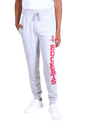 Picture of Ultra Game NBA Official Men’s Super Soft Game Day Jogger Sweatpants - Unisex, Houston Rockets, Heather Gray, Small
