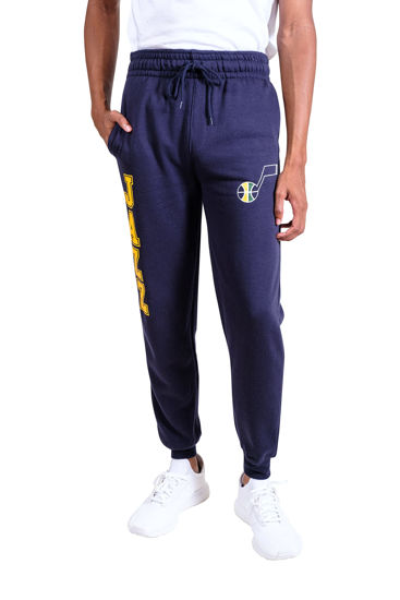 Picture of Ultra Game NBA Men's Super Soft Team Jogger Sweatpants, Utah Jazz, Team Color, Medium