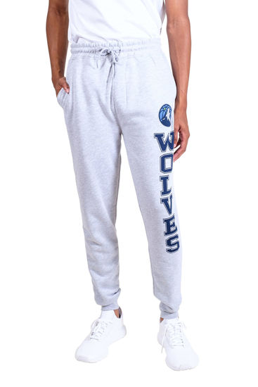 Picture of Ultra Game NBA Official Men’s Super Soft Game Day Jogger Sweatpants - Unisex, Minnesota Timberwolves, Heather Gray, X-Large