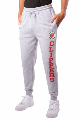 Picture of Ultra Game NBA Official Men’s Super Soft Game Day Jogger Sweatpants - Unisex, Los Angeles Clippers, Heather Gray, XX-Large