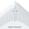 Picture of 2 Pack Twin Mattress Protector Waterproof Premium Terry Twin Bed Sheets Fitted up to 14'' Ultra Soft and Breathable Mattress Topper Pad Cover Twin Machine Washable
