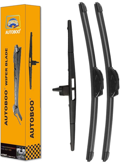 Picture of 3 Wipers Replacement for Honda Pilot Rear and Front Windshield Wiper Blades 2009-2015,3 Pieces 22"+21"+14 inch