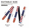 Picture of Nefelibata Guitar Strap Cotton with Thicked First Layer Vegetable Tanned Cowhide Leather Ends for Acoustic, Bass, Electric Guitar, Gift for Your Love Guitarists