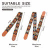 Picture of Nefelibata Cool Woven Guitar Strap - Cotton Guitar Straps with Thicked First Layer Vegetable Tanned Cowhide Leather Ends for Acoustic, Bass, Electric, Best Gift for Your Love Guitarists(Boho Yellow)