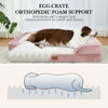 Picture of Comfort Expression Waterproof Orthopedic Foam Dog Beds XL Dog Bed, Extra Large Dogs with Bolster, Washable Dog Bed Sofa Pet Bed with Removable Cover & Non-Slip Bottom(X-Large,Pink)