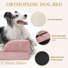 Picture of Comfort Expression Waterproof Orthopedic Foam Dog Beds XL Dog Bed, Extra Large Dogs with Bolster, Washable Dog Bed Sofa Pet Bed with Removable Cover & Non-Slip Bottom(X-Large,Pink)