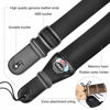 Picture of LEKATO Bass Guitar Straps for Electric Guitar & Bass 3" Wide Bass Strap Padded Guitar Straps Adjustable Length from 45" to 55" Bass Guitar Strap with Pick Holder 2 Safety Strap Locks & 6 Picks