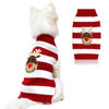 Picture of NACOCO Dog Reindeer Sweaters Dog Sweaters New Year Christmas Pet Clothes for Small Dog and Cat (Red, X-Small)