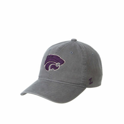 Picture of NCAA Kansas State Wildcats Mens Adjustable Scholarship Hat Charcoal, Kansas State Wildcats Charcoal, Adjustable, One size
