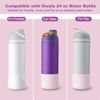 Picture of Alwenid 2PCS Silicone Water Bottle Boot for Owala 24 Oz, Anti-Slip Protective Sleeve Bottom Bumper Protector for FreeSip, Twist, and Flip Stainless Steel Water Bottles (White+Pink)