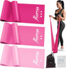 Picture of Resistance Bands, Exercise Bands for Physical Therapy Women, Stretch Bands for Yoga, Pilates, Rehab, Fitness, Strength Training, Home Exercise, Elastic Workout Bands at Home Gym