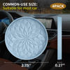 Picture of ME.FAN Car Cup Coaster [4 Pack] Silicone Car Coasters/Cup Mats - 2.75In Universal Non-Slip Recessed Car Interior Accessories - Car Cup Holder Insert Coasters Ether