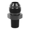 Picture of EVIL ENERGY 8AN Male Flare to 1/4" NPT Pipe Fitting Adapter Straight Aluminum Black
