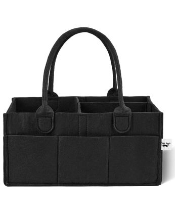 Picture of Mr. Pen- Baby Diaper Caddy Organizer, Black, Diaper Organizer, Car Diaper Caddy, Baby Caddy Organizer, Portable Diaper Caddy, Diaper Organizer for Changing Table, Baby Organizer for Nursery