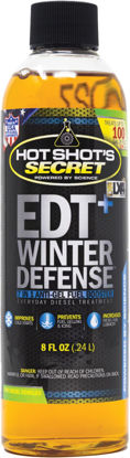 Picture of Hot Shot's Secret EDT+ Winter Defense, 7-in-1 Anti-Gel Diesel Fuel Additive - Prevents Gelling, Protects Diesel Fuel System, Diesel Additive Improves Cold Starts, Boosts Cetane, 8 oz.