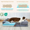 Picture of Comfort Expression Cooling Dog Bed, Jumbo Dog Bed for Extra Large Dogs, Memory Foam Orthopedic Dog Bed, Jumbo Breed Dog Bed, Waterproof Dog Bed with Bolster & Removable Cover(Jumbo,Leaden Grey)
