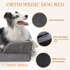 Picture of Comfort Expression Cooling Dog Bed, Jumbo Dog Bed for Extra Large Dogs, Memory Foam Orthopedic Dog Bed, Jumbo Breed Dog Bed, Waterproof Dog Bed with Bolster & Removable Cover(Jumbo,Leaden Grey)
