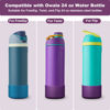 Picture of Alwenid 2PCS Silicone Water Bottle Boot for Owala 24 Oz, Anti-Slip Protective Sleeve Bottom Bumper Protector for FreeSip, Twist, and Flip Stainless Steel Water Bottles (Dark Purple+Dark Blue)