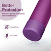 Picture of Alwenid 2PCS Silicone Water Bottle Boot for Owala 24 Oz, Anti-Slip Protective Sleeve Bottom Bumper Protector for FreeSip, Twist, and Flip Stainless Steel Water Bottles (Dark Purple+Dark Blue)