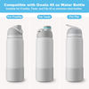 Picture of Alwenid 2PCS Silicone Water Bottle Boot for Owala 40 Oz, Anti-Slip Protective Sleeve Bottom Bumper Protector for FreeSip, Twist, and Flip Stainless Steel Water Bottles (Milky Gray)