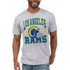 Picture of Junk Food Clothing x NFL - Los Angeles Rams - Team Helmet - Unisex Adult Short Sleeve Fan T-Shirt for Men and Women - Size XX-Large