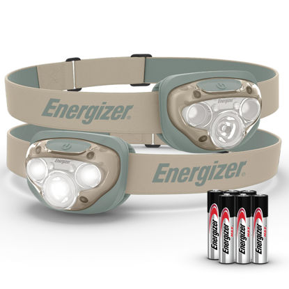 Picture of Energizer LED Headlamp PRO (2-Pack), IPX4 Water Resistant Headlamps, High-Performance Head Light for Outdoors, Camping, Running, Storm, Survival LED Light for Emergencies (Batteries Included)