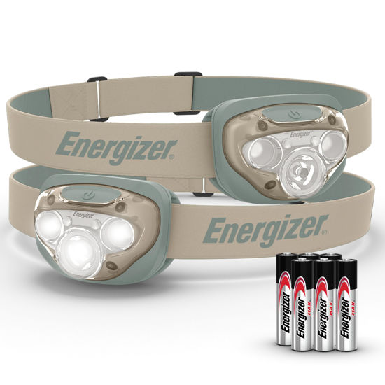 Picture of Energizer LED Headlamp PRO (2-Pack), IPX4 Water Resistant Headlamps, High-Performance Head Light for Outdoors, Camping, Running, Storm, Survival LED Light for Emergencies (Batteries Included)