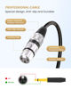 Picture of tisino Female XLR to 1/4 (6.35mm) TS Mono Jack Unbalanced Microphone Cable Mic Cord for Dynamic Microphone - 25 FT/8 Meters