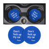 Picture of 8sanlione 2 Pack Car Cup Holder Coasters, 2.75 Inch Non-Slip PVC Insert Cup Coaster, Anti-Scratch Auto Cup Mats for Women Men, Vehicle Interior Accessories Universal for Car, SUV, Truck (D Blue/2PCS)