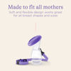 Picture of Lansinoh Silicone Breast Pump for Breastfeeding with Suction Base, 4 Ounces, Portable and Lightweight, Includes Neck Strap and Protective Lid, 1 Count