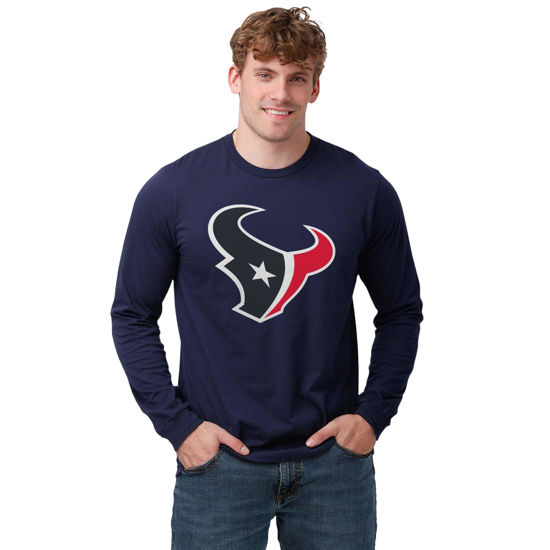 Picture of FOCO Men's Houston Texans NFL Primary Logo Long Sleeve T-Shirt, Team Color
