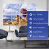 Picture of BUBOS 8 Pack Art Acoustic Panels,Self adhesive Sound Proof Foam Panels Soundproof Wall Panels,48X32Inches Acoustic Wall Panels,Decorative Sound Absorbing Panels for Home & Office(Lion)