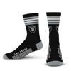 Picture of For Bare Feet NFL 4 Stripe Deuce Crew Sock, Las Vegas Raiders, Large