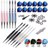 Picture of WIN.MAX Darts Plastic Tip - Soft Tip Darts Set - 12 Pcs 18 Gram with 100 Extra Dart Tips 12 Flights Flight Protectors and Wrench for Electronic Dart Board
