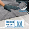 Picture of HOMEXCEL Professional Large Microfiber Car Drying Towels 4 Pack, Lint Free, Scratch Free, Highly Absorbent Drying Towel for Cars, SUVs, RVs, Trucks, and Boats,31" x 24 ",Grey