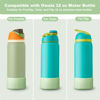 Picture of Alwenid 2PCS Silicone Water Bottle Boot for Owala 32 Oz, Anti-Slip Protective Sleeve Bottom Bumper Protector for FreeSip, Twist, and Flip Stainless Steel Water Bottles (Light Green)