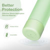 Picture of Alwenid 2PCS Silicone Water Bottle Boot for Owala 32 Oz, Anti-Slip Protective Sleeve Bottom Bumper Protector for FreeSip, Twist, and Flip Stainless Steel Water Bottles (Light Green)