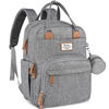 Picture of RUVALINO Diaper Bag Backpack, Multifunction Travel Pack Maternity Baby Changing Bags, Large Capacity, Waterproof, Gray XL