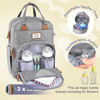 Picture of RUVALINO Diaper Bag Backpack, Multifunction Travel Pack Maternity Baby Changing Bags, Large Capacity, Waterproof, Gray XL