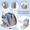 Picture of RUVALINO Diaper Bag Backpack, Multifunction Travel Pack Maternity Baby Changing Bags, Large Capacity, Waterproof, Gray XL